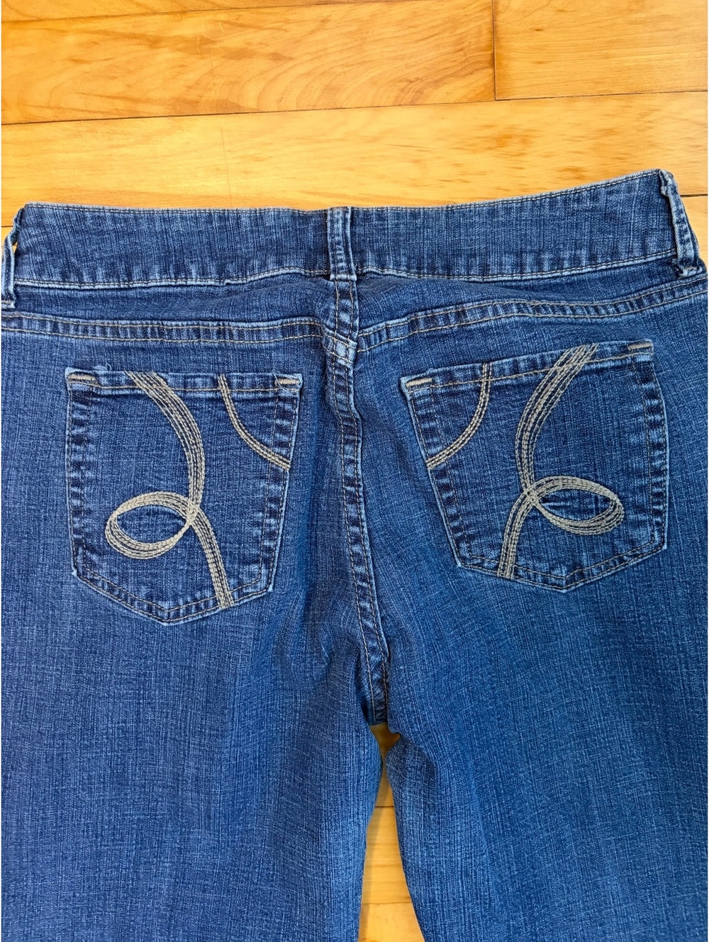 Riders by Lee Midrise Bootcut Jeans Size 8M Blue Denim - Picture 3 of 5